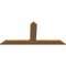 Ekena Millwork Portland Timber Gable Bracket, Western Red Cedar, 60"W x 27"H x 1 1/2"D x 5 1/2"F, 11/12 Pitch GBW060X27X0206POR00SWR - alternate 3